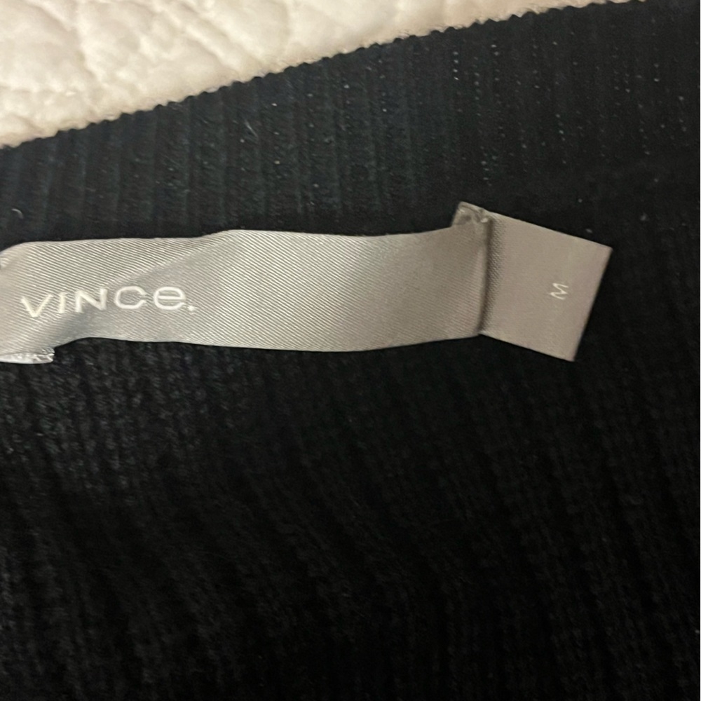 Vince Black Cashmere Blend Sweater with Back Tie Detail, size M - Picture 10 of 12